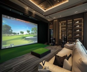 Bản vẽ thiết kế phòng tập Golf 3D tại Vinhome Marina Hải Phòng