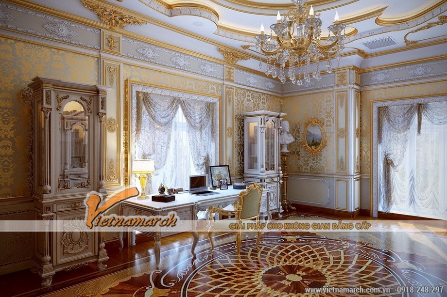 5 mẫu thiết kế nội thất mang phong cách cổ điển Louis Pháp > Nội thất cổ điển trong phòng ngủ