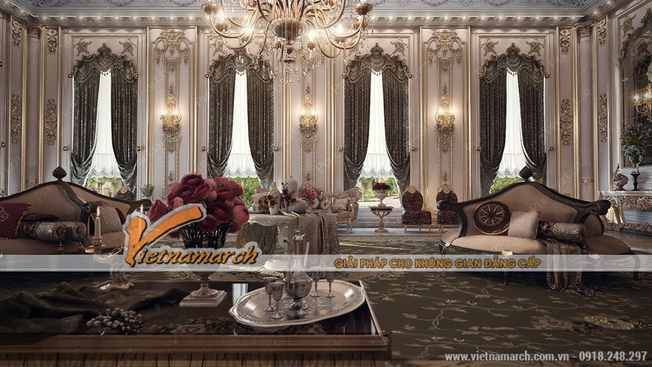 5 mẫu thiết kế nội thất mang phong cách cổ điển Louis Pháp > noi-that-co-dien-lay-y-tuong-tu-Louis-Era19