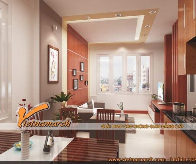 Mẫu thiết kế nội thất đẹp tại chung cư Golden Land nhà Chị Hạnh