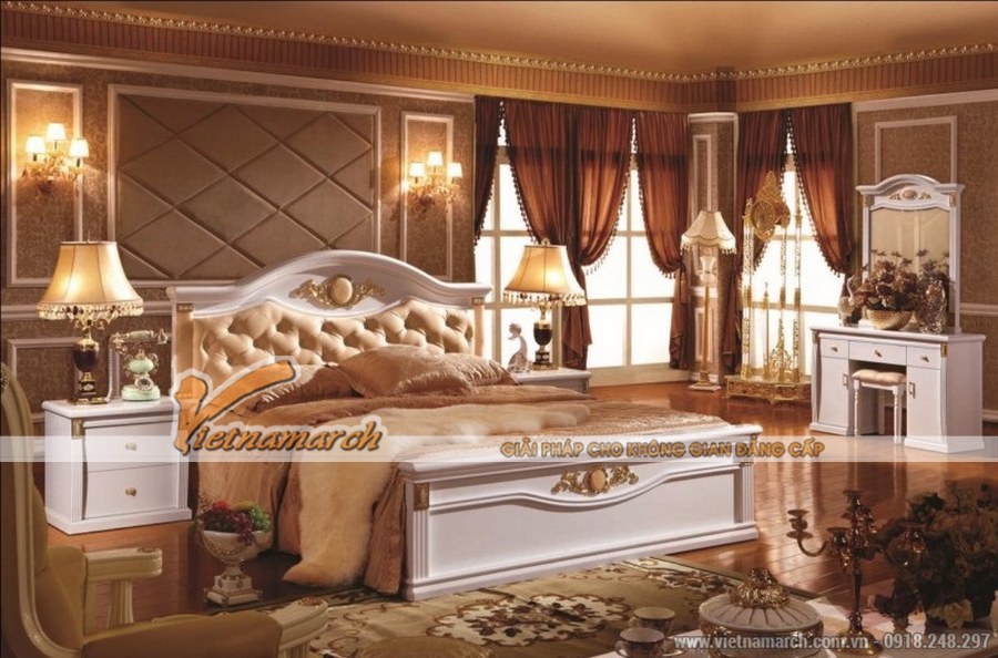 Thiết kế nội thất phòng ngủ theo phong cách cổ điển, sang trọng > Màu nâu mang đến cảm giác trầm lắng, dịu nhẹ và lãng mạn
