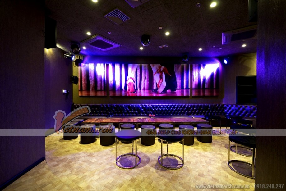 Thiết kế quán karaoke đẹp, ấn tượng giúp thu hút khách > Ấn tượng với thiết kế quán karaoke mang đậm chất âm nhạc