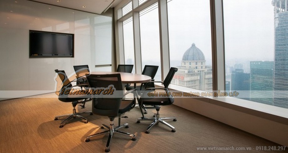 4 gợi ý thiết kế văn phòng giúp mở rộng không gian > Sử dụng kính giúp căn phòng rộng và thoáng hơn