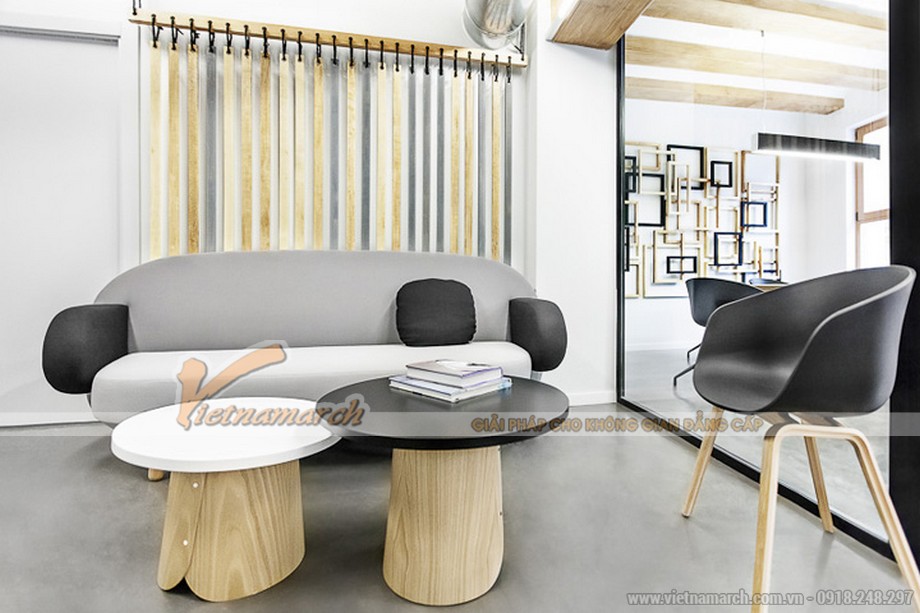 4 gợi ý thiết kế văn phòng giúp mở rộng không gian > Văn phòng có tường màu sáng