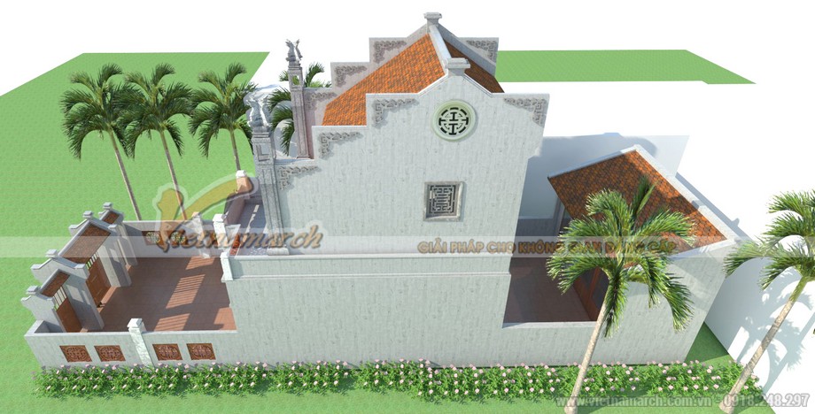 Thiết kế nhà thờ họ 2 tầng tại Thanh Hóa