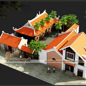 Thiết kế nhà thờ họ kết hợp nhà ở tại Thành Phố Ninh Bình