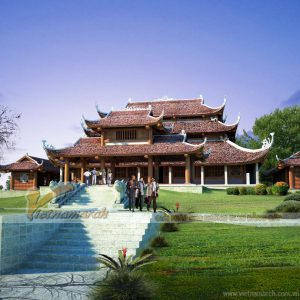 Ngắm kiến trúc nhà thờ tổ lớn nhất tại Lục Lam – Bắc Giang