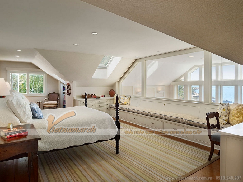Thiết kế nội thất phòng ngủ trên tầng áp mái của những căn nhà lô phố, biệt thự > y-tuong-thiet-ke-noi-that-phong-ngu-tren-tang-ap-mai04
