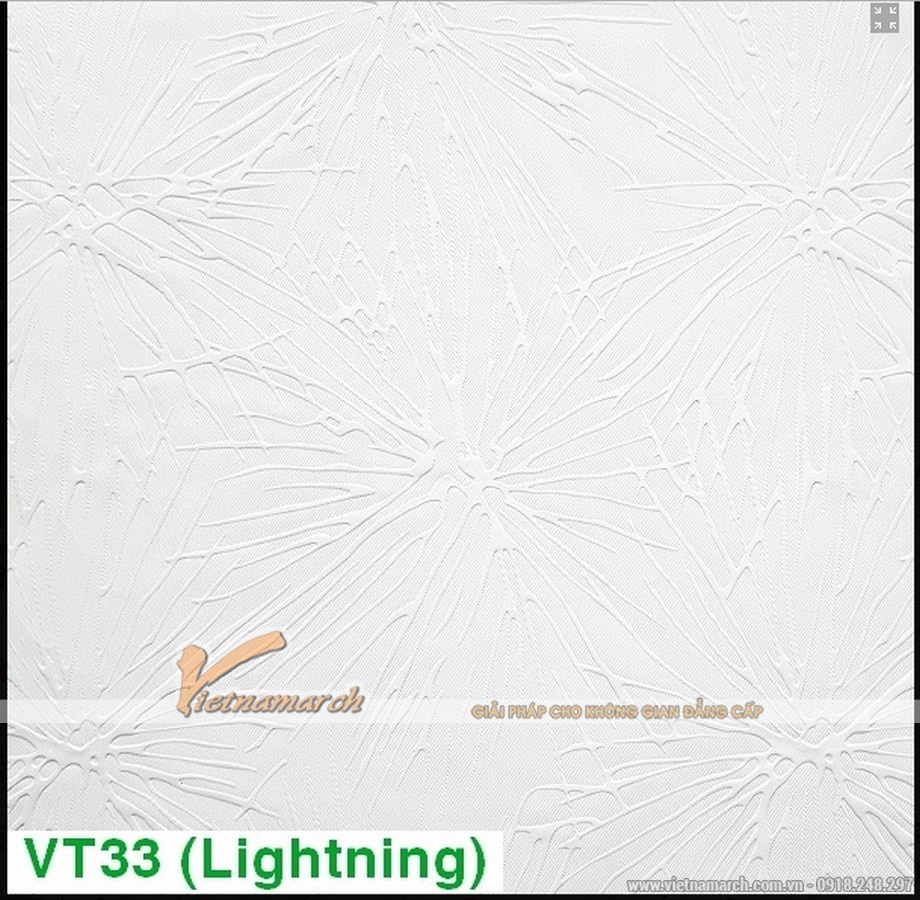 Tấm thạch cao phủ nhựa PVC Lightning VT33 