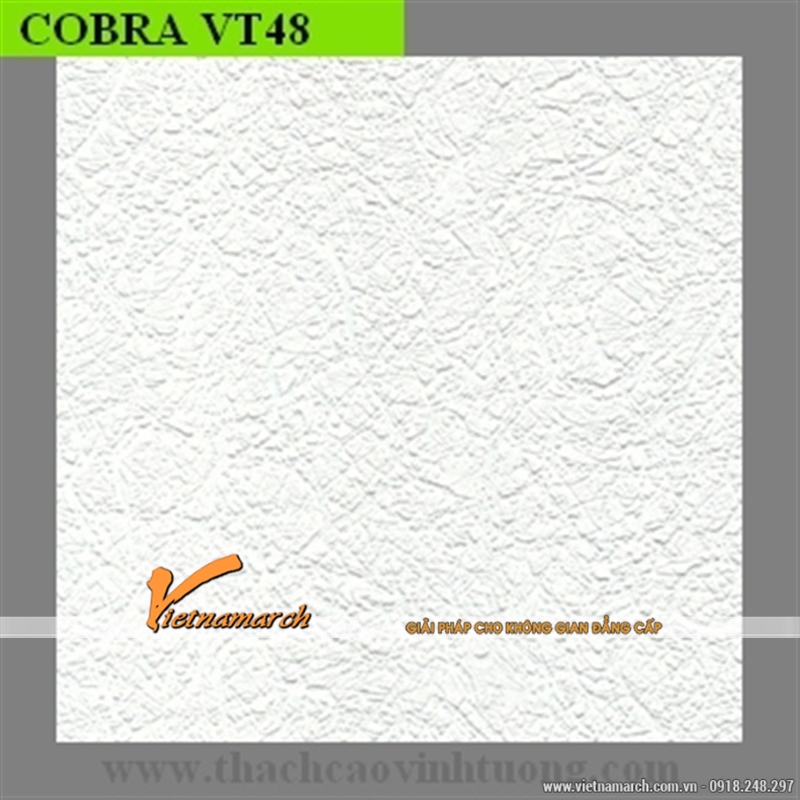 Tấm trần thạch cao phủ nhựa PVC Copra VT48