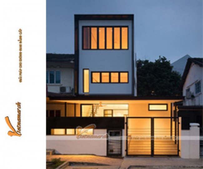 Nhà phố 3 tầng tại Tuyên Quang rộng và thoáng hơn với lối thiết kế đơn giản hiện đại