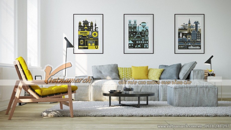Sự lên ngôi của màu vàng trong thiết kế nội thất phòng khách Water Front City > an-tuongd-doc-dao-tu-mau-vang-trong-thiet-ke-noi-that-06