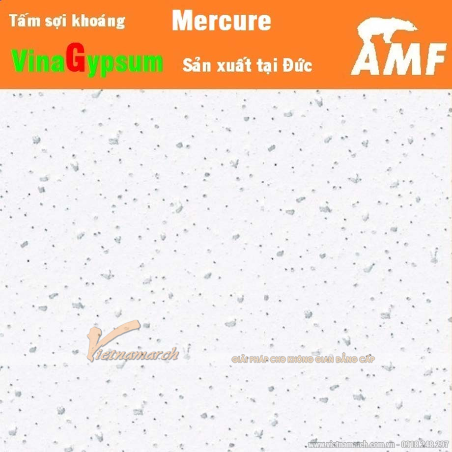 Tấm Trần Sợi Khoáng AMF Mercure vuông cạnh SK > Tấm sợi khoáng AMF Mercure ngoài đời thực