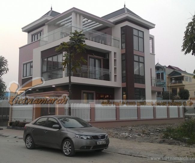 Thiết kế kiến trúc và nội thất biệt thự cho nhà anh Hùng ở Bắc Ninh
