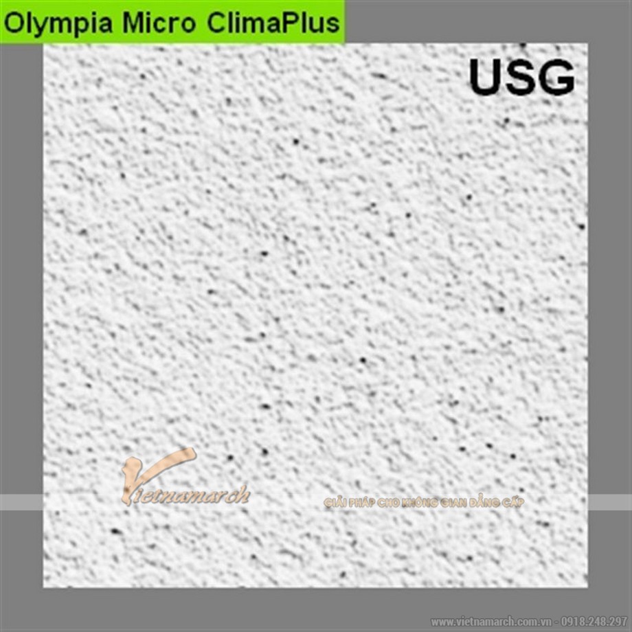 Tấm trần sợi khoáng USG – Olympia Micro Climaplus > Hình ảnh tấm trần sợi khoáng USG - Olympia Micro Climaplus - 01