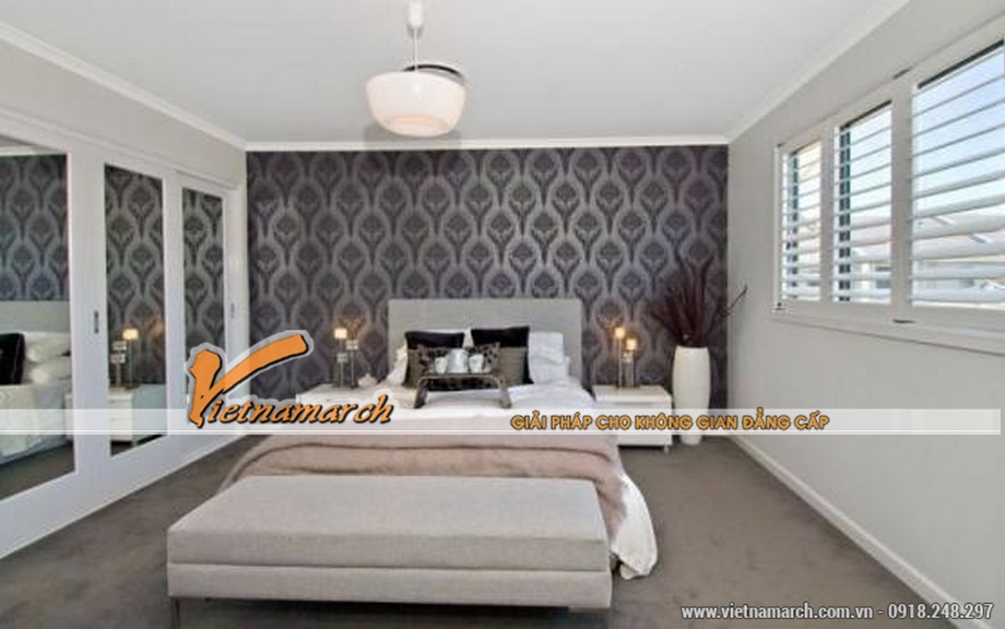 Lợi ích của việc thiết kế trần thạch cao cho phòng ngủ chung cư Goldmark City > Mẫu trần thạch cao cho phòng ngủ đẹp.