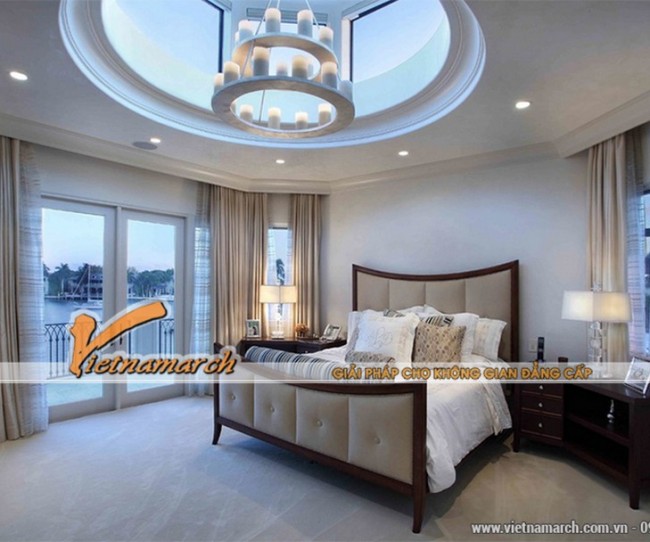 Tư vấn thiết kế mẫu trần thạch cao cho phòng ngủ căn hộ Penthouse hiệu quả
