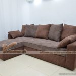 Mẫu ghế sofa bed góc vải nỉ chống nhàu cao cấp cho phòng khách – Mã: SVG-065