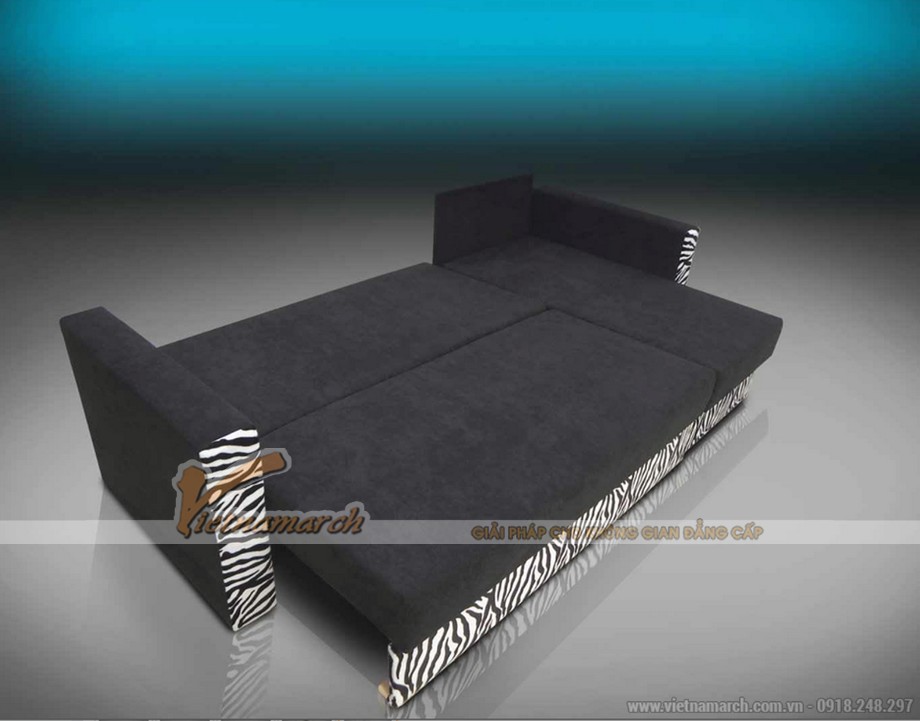 Ưu điểm của sofa thông minh nhập khẩu và những mẫu sofa thông minh nhập khẩu đẹp, ấn tượng > Mẫu sofa thông minh khi mở hết ra thành chiếc giường