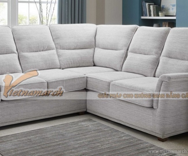 Mẫu ghế sofa góc vải bọc sợi cotton – Mã: SVG-052