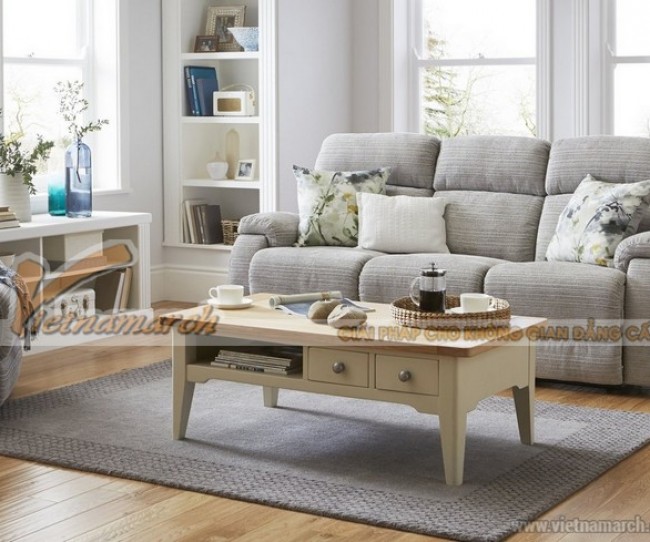 Mẫu ghế sofa văng vải nỉ 3 chỗ ngồi cho nhà phố mới lạ lôi cuốn- Mã: SVV-051