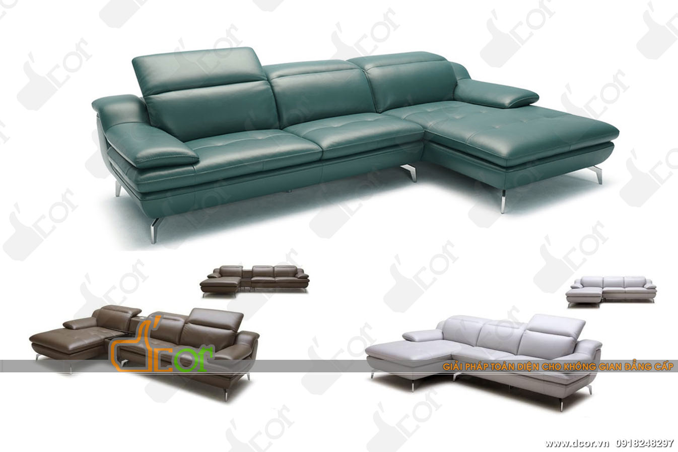 DG100 – Mẫu ghế sofa góc với kiểu dáng thiết kế vượt trội > 