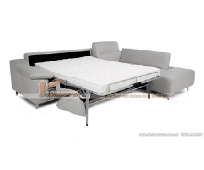 Mẫu ghế sofa góc vải nỉ công năng như giường nằm – Mã: SVG-045