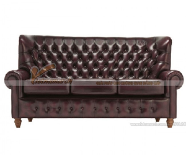 Ghế sofa da cổ điển phong cách Tây Âu – SCD002