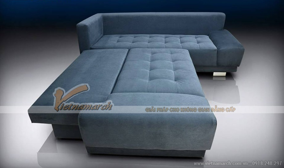 Mẫu sofa mềm mại như lông vũ với vải nỉ nhung cao cấp – Mã: SVG-002
