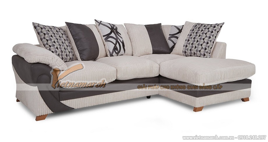 Mẫu ghế sofa góc cao cấp bọc vải sợi ramie – Mã: SVG-050 > Mẫu ghế sofa góc bọc vải sợi ramie - Mã: SVG-050