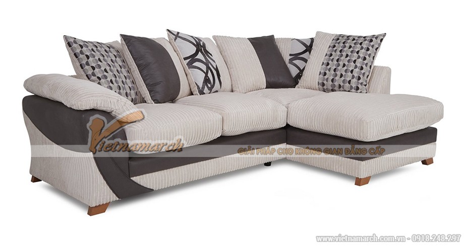 Mẫu ghế sofa góc cao cấp bọc vải sợi ramie – Mã: SVG-050 > Mẫu ghế sofa góc bọc vải sợi ramie - Mã: SVG-050