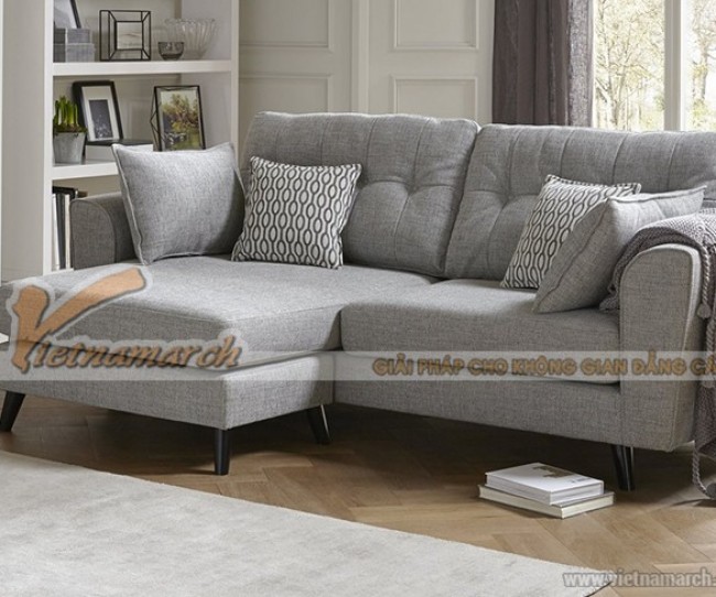 Bộ ghế sofa vải nỉ xếp góc với 2 ghế ngồi, mẫu gọn gàng độc đáo cho nhà xinh – Mã: SVG-044