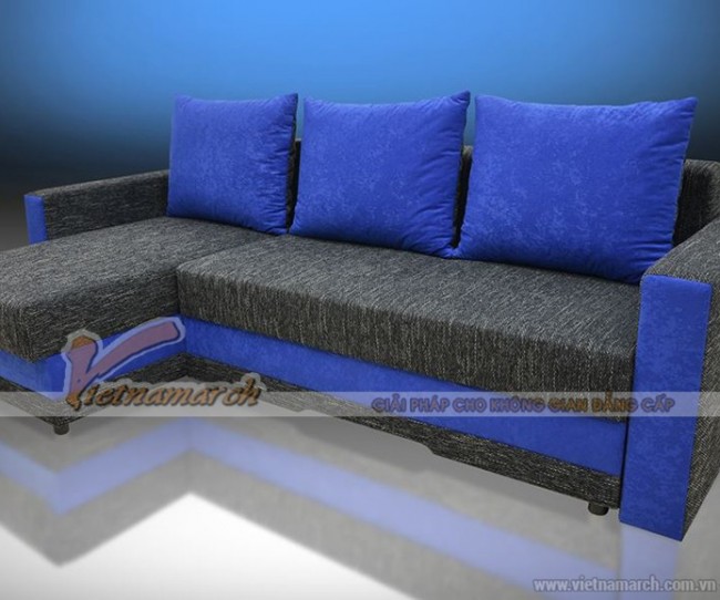 Mầu sắc vải phá cách trong mẫu ghế sofa góc đẹp lạ mắt – Mã: SVG-007