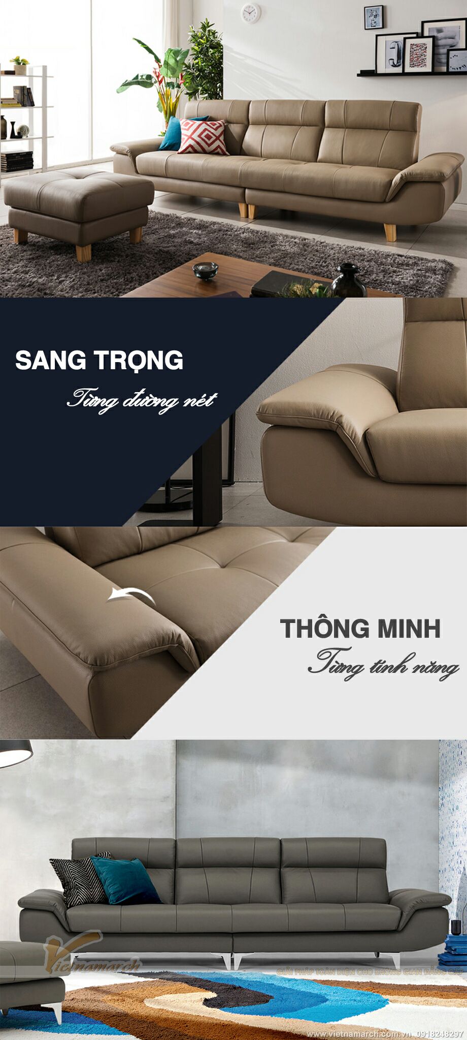 Mẫu ghế sofa văng chất liệu da nhập khẩu Italia cao cấp – Mã: SDV-001 > Ngắm tác phẩm với vô số các góc nhìn để cảm nhận.