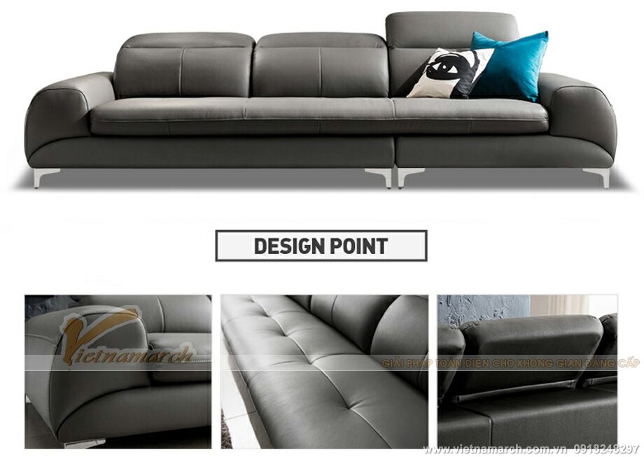 Mẫu ghế sofa da văng với thiết kế cách tân độc đáo – Mã: DV102 > Mẫu ghế sofa văng chất liệu da với thiết kế cách tân độc đáo