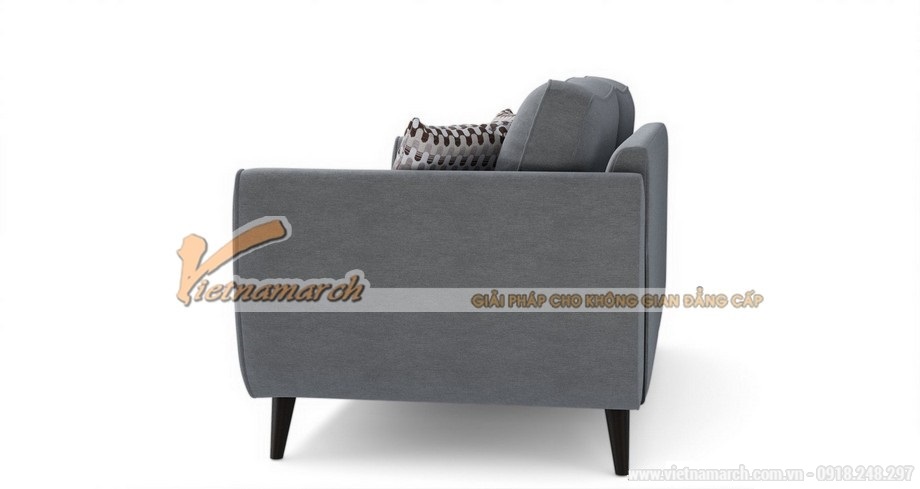 Mẫu ghế sofa văng, sofa đơn vải nỉ cho không gian quý phái – Mã: SVV-031 > Mẫu ghế sofa văng vải nỉ 2 chỗ ngồi