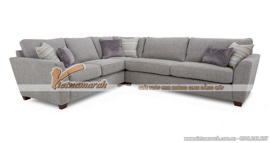 Mẫu sofa vải nỉ kiểu dáng góc cho nhà diện tích lớn giá rẻ – Mã: SVG-026 > Mẫu sofa vải nỉ cho nhà diện tích lớn giá rẻ 