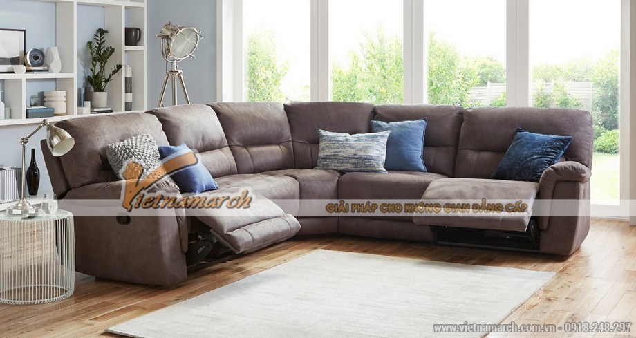 Mẫu ghế sofa vải Nhung giả da cực bền – Mã Số: SVG-025 > Mẫu ghế sofa vải Nhung giả da như thật cực bền