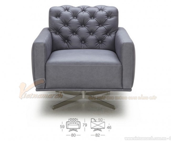 Ghế sofa tựa chất liệu da tổng hợp cao cấp cho 1 người – Mã: SDV-051