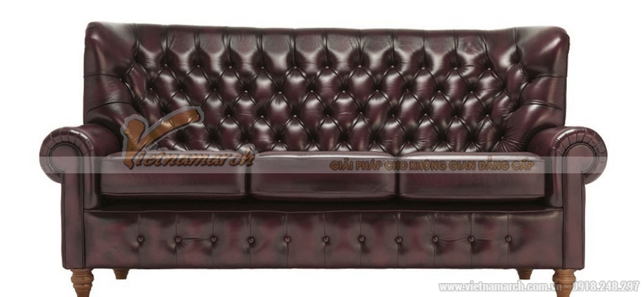 Ghế sofa da cổ điển phong cách Tây Âu – SCD002 > Sofa da cổ điển mang phong cách châu Âu