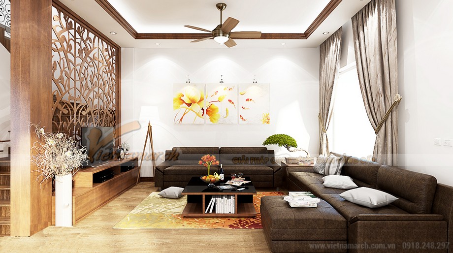 Thiết kế nội thất biệt thự Hoa Sữa sang trọng, ấm cúng với nhiều nội thất gỗ tự nhiên > thiet-ke-biet-thu-hoa-sua-phong-cach-hien-dai02