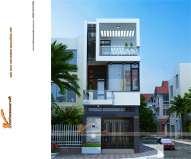 Thiết kế kiến trúc – nội thất nhà ống đẹp 3 tầng cho nhà anh Nam tại Bắc Ninh