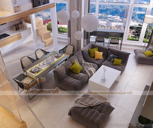 Thiết kế nội thất căn hộ Duplex sang trọng có 1-0-2 tại Đà Nẵng