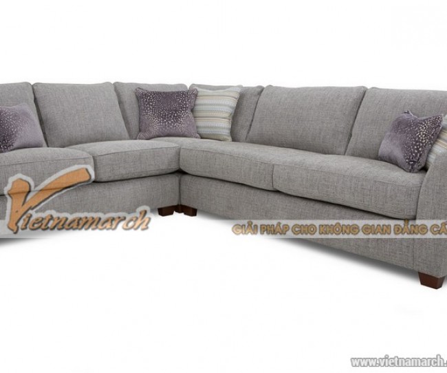 Mẫu sofa vải nỉ kiểu dáng góc cho nhà diện tích lớn giá rẻ – Mã: SVG-026