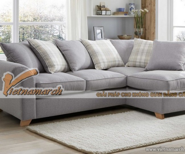 Mẫu ghế sofa khung gỗ xoan đào vải nỉ cao cấp cực êm ái – Mã: SVG-023