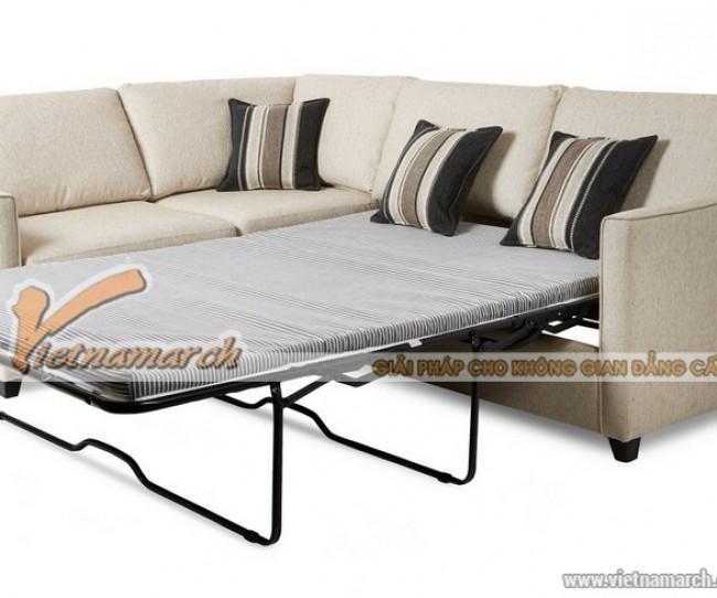 Mẫu ghế sofa văng chất liệu vải nỉ đa năng trong sử dụng – Mã: SVV-039