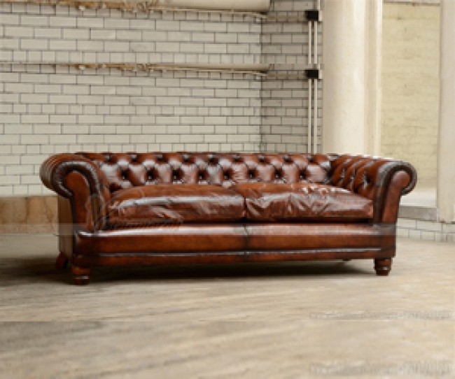 Ghế sofa văng cổ đi khung gỗ Sồi chất liệu da nhập khẩu Italia – Mã: SDV-083