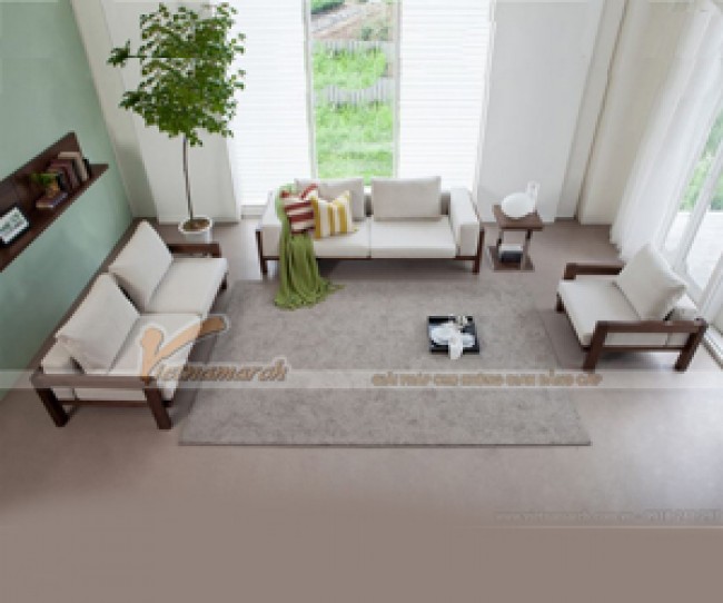 Mẫu ghế sofa gỗ hiện đại, tinh tế cho phòng khách – Mã: SGV-003