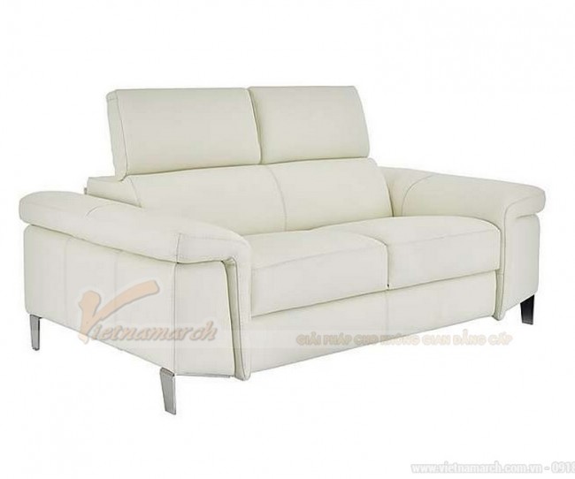 Bộ ghế sofa văng chất liệu da cho phòng khách diện tích nhỏ – Mã: SDV-084