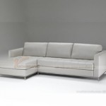 Mẫu ghế sofa góc da trắng sữa chân liền Inox cao cấp – Mã: SDG-064
